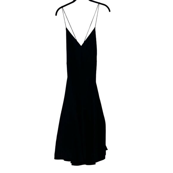 Banana Republic Asymmetrical Seam Midi Slip Dress‎ Whimsigoth Dark Fairy Size 14 - Picture 3 of 13